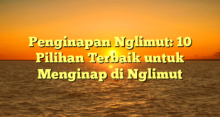 Penginapan Nglimut: 10 Pilihan Terbaik untuk Menginap di Nglimut