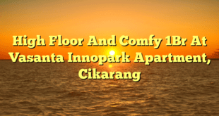 High Floor And Comfy 1Br At Vasanta Innopark Apartment, Cikarang